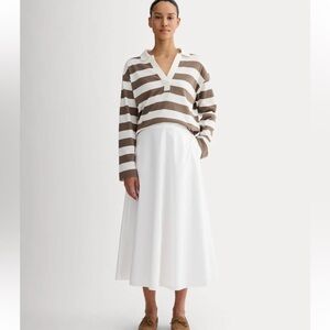 Everlane The Midi Skirt in Ultrasoft Cotton